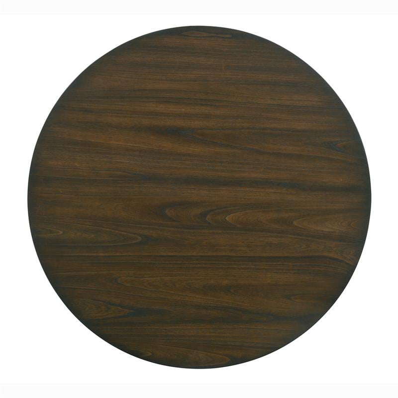 Furniture of America Kadda Farmhouse Wood Round Dining Table in Antique White