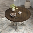 Furniture of America Kadda Farmhouse Wood Round Dining Table in Antique White