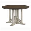 Furniture of America Kadda Farmhouse Wood Round Dining Table in Antique White