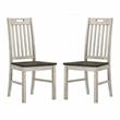 Furniture of America Kadda Wood Dining Chair in Antique White (Set of 2)