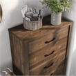 Furniture of America Kodo Rustic Wood 5-Drawer Chest in Walnut
