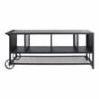 Furniture of America Lelah Industrial Metal Multi-Functional TV Stand in Gray