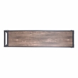 Furniture of America Lelah Industrial Metal Multi-Functional TV Stand in Walnut