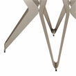 Furniture of America Fedora Modern Metal Round Dining Table in Champagne Gold
