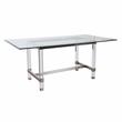 Furniture of America Hartly Contemporary Metal 7-Piece Dining Table Set in Black