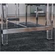 Furniture of America Hartly Contemporary Metal 7-Piece Dining Table Set in Black