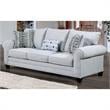 Furniture of America Graw Transitional Fabric 2-Piece Sofa Set in Gray