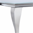 Furniture of America Edi Metal 7-Piece Dining Table Set in White and Gray