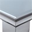 Furniture of America Edi Metal 7-Piece Dining Table Set in White and Blue