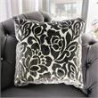 Furniture of America Luo Glam Fabric Tufted Loveseat with Pillow in Gray
