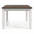 Furniture of America Fie Rustic Solid Wood 7-Piece Dining Table Set in White