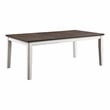 Furniture of America Fie Rustic Solid Wood 7-Piece Dining Table Set in White