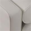 Furniture of America Oppio Faux Leather Loveseat with USB Port in Ivory