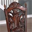 Furniture of America Dian Solid Wood Padded Side Chair in Cherry (Set of 2)