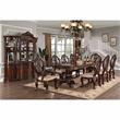 Furniture of America Roo Solid Wood Padded Arm Chair in Cherry (Set of 2)