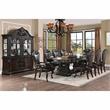 Furniture of America Lido Traditional Wood Expandable Dining Table in Walnut