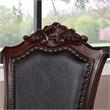 Furniture of America Exa Wood Padded Side Chair in Brown Cherry (Set of 2)