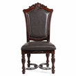 Furniture of America Exa Wood Padded Side Chair in Brown Cherry (Set of 2)