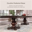 Furniture of America Exa Traditional Wood Expandable Dining Table in Cherry