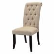 Furniture of America Kay Rustic Wood 7-Piece Dining Set in Black and Beige