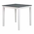 Furniture of America Zinia Transitional Wood 5-Piece Counter Dining Set in White