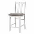 Furniture of America Zinia Transitional Wood 5-Piece Counter Dining Set in White