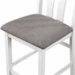 Furniture of America Zinia Transitional Wood 5-Piece Counter Dining Set in White