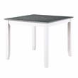 Furniture of America Zinia Transitional Wood 5-Piece Dining Table Set in White