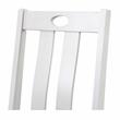 Furniture of America Zinia Transitional Wood 5-Piece Dining Table Set in White