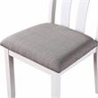 Furniture of America Zinia Transitional Wood 5-Piece Dining Table Set in White