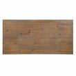 Furniture of America Taz Rustic Solid Wood Trestle Dining Table in Natural