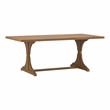 Furniture of America Taz Rustic Solid Wood Trestle Dining Table in Natural