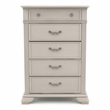 Furniture of America Charo Traditional Wood 5-Drawer Chest in Antique White