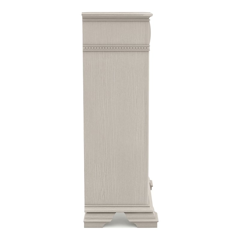 Furniture of America Charo Traditional Wood 5-Drawer Chest in Antique White