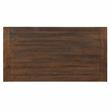 Furniture of America Ena Rustic Solid Wood Storage Counter Dining Table in Oak