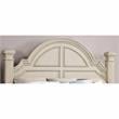 Furniture of America Charo Traditional Wood Eastern King Panel Bed in White