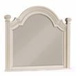 Furniture of America Charo Traditional Wood Framed Mirror in Antique White