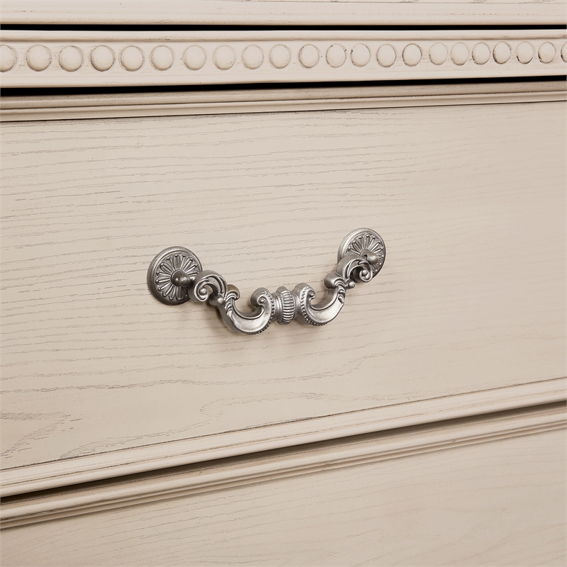 Furniture of America Charo Wood 2-Drawer Nightstand with USB Port in White
