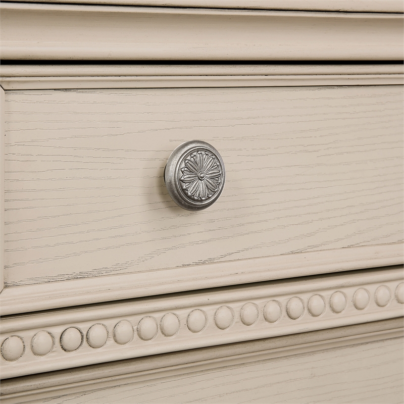 Furniture of America Charo Wood 2-Drawer Nightstand with USB Port in White