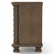 Furniture of America Racha Transitional Wood 3-Drawer Nightstand in Natural Tone