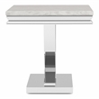 Furniture of America Linke Glam Metal 2-Piece Coffee Table Set in Chrome