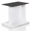 Furniture of America Thame Glass Top 3-Piece Coffee Table Set in White