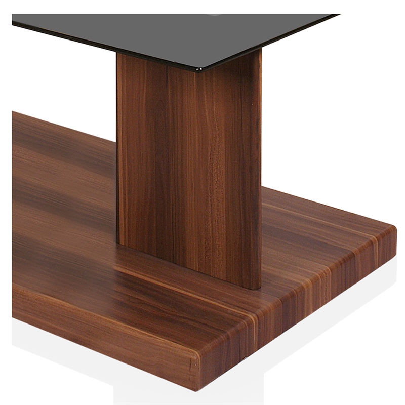 Furniture of America Thame Contemporary Wood Coffee Table in Dark Walnut