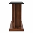 Furniture of America Thame Contemporary Glass Top Console Table in Dark Walnut