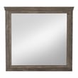 Furniture of America Gafin Transitional Solid Wood Framed Mirror in Gray