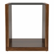 Furniture of America Trice Contemporary Wood 1-Shelf End Table in Walnut