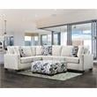 Furniture of America Yahse Chenille Upholstered Ottoman in Multi-Color