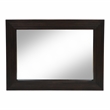 Furniture of America Tezra Contemporary Solid Wood Framed Mirror in Dark Walnut