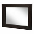 Furniture of America Tezra Contemporary Solid Wood Framed Mirror in Dark Walnut