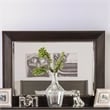 Furniture of America Tezra Contemporary Solid Wood Framed Mirror in Dark Walnut